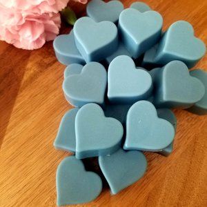 Homemade Shea Butter Heart Soaps